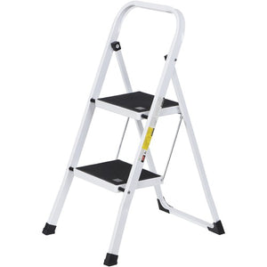 Segawe 2 Step Ladder Folding Step Stool with Wide Anti-Slip Pedal Convenient Handgrip
