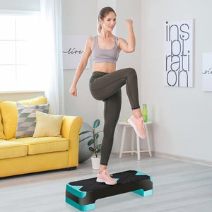 Segawe Adjustable Workout Aerobic Stepper Aerobic Exercise Step Platform for Home Gym