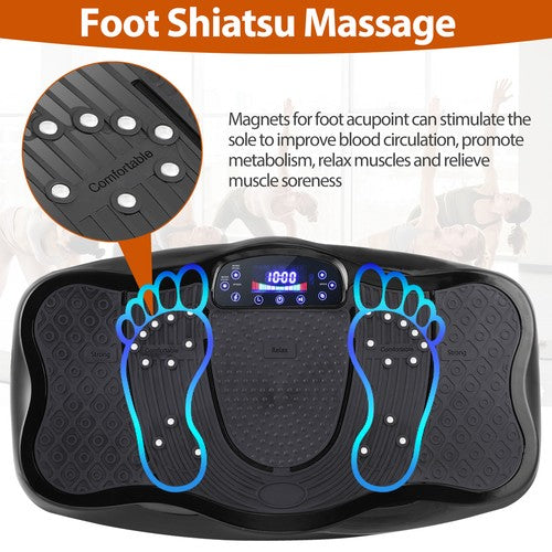 Segawe Waver Vibration Plate Exercise Machine Whole Body Fitness Vibrat Platform Black