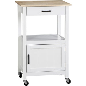 Segawe Rolling Kitchen Island Cart on Swivel Wheels Kitchen Storage Cabinet w/ 3 Hooks