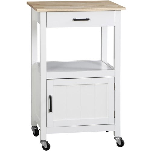 Segawe Rolling Kitchen Island Cart on Swivel Wheels Kitchen Storage Cabinet w/ 3 Hooks