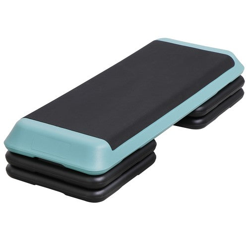 Segawe 43'' Exercise Aerobic Step Platform Adjustable Fitness Stepper w/4 Risers Green