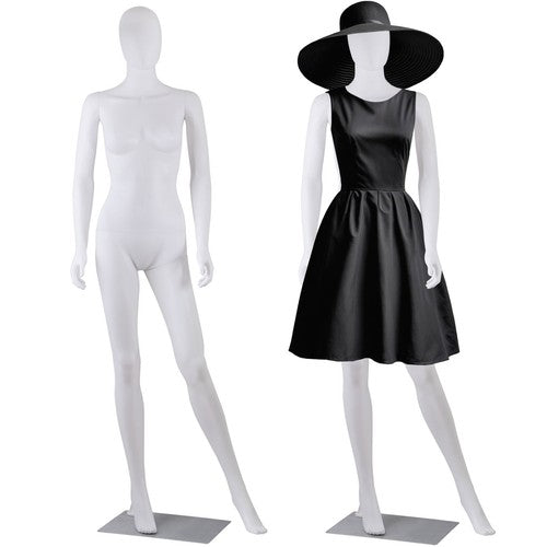 Segawe Female Mannequin Full Body Dress Form Adjustable 70" Realistic Detachable White