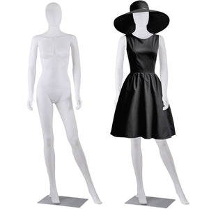 Segawe Female Mannequin Full Body Dress Form Adjustable 70" Realistic Detachable White