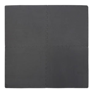 Segawe 6 Pieces Puzzle Exercise Floor Mats 24''¡Á24'' Workout Gym Equipment Mat Black
