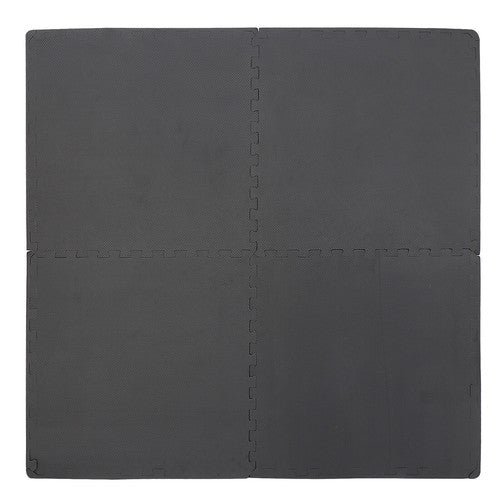 Segawe 6 Pieces Puzzle Exercise Floor Mats 24''¡Á24'' Workout Gym Equipment Mat Black