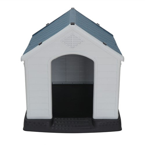 Segawe Dog House Indoor Outdoor Plastic Durable Dog House Insulated Puppy Shelter Blue