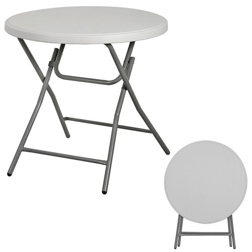 Segawe 32" Round High Top Folding Camping Table Portable Outdoor Party Patio Cocktail