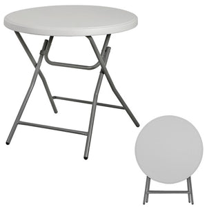 Segawe 32" Round High Top Folding Camping Table Portable Outdoor Party Patio Cocktail