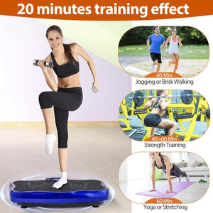 Segawe Waver Vibration Plate Exercise Machine Whole Body Fitness Vibrate Platform Blue