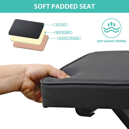 Segawe X-Style Piano Bench Thickness Padded Chair Seat Adjustable Height Keyboard Stool