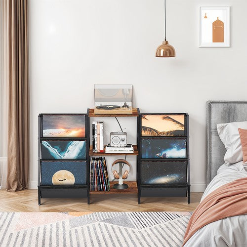 Segawe Vinyl Record Stand Stylish Record Player Holder & LP Storage Display Living Room