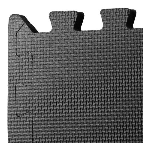 Segawe 6 Pieces Puzzle Exercise Floor Mats 24''¡Á24'' Workout Gym Equipment Mat Black