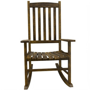 Segawe 2PCS Natural Patio Rocking Chair Poly Porch with Slat Backrest Smooth Armrests