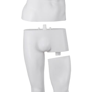Segawe Male Mannequin Dress Form 73" Adjustable Stand w/Base White Mannequin Full Body