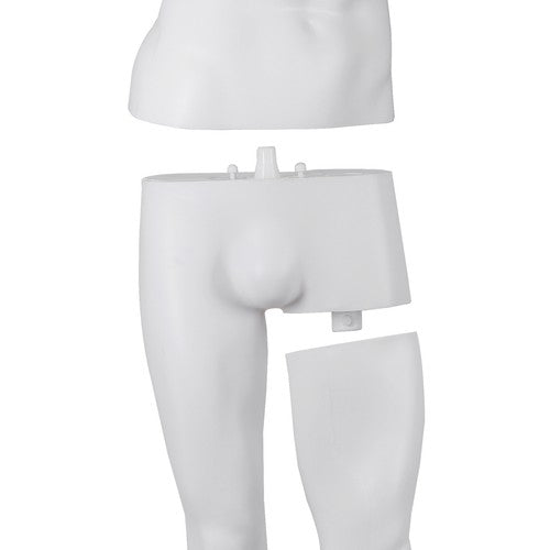 Segawe Male Mannequin Dress Form 73" Adjustable Stand w/Base White Mannequin Full Body