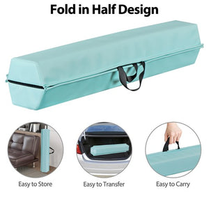 Segawe 6' Green Balance Beam Extra Firm Vinyl Folding Gymnastics Beam W Handle For Home