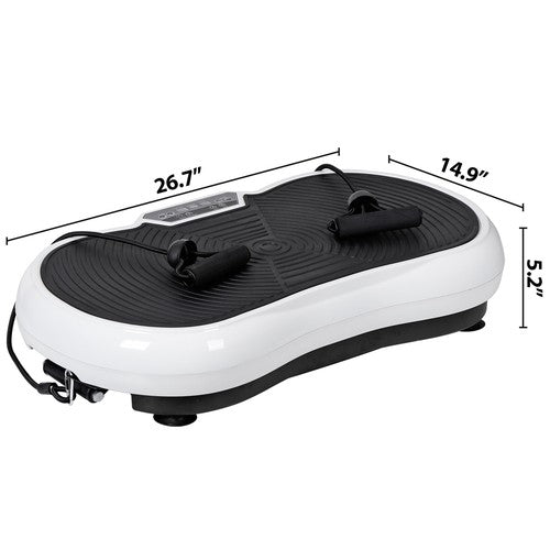 Segawe Vibration Plate Fitness Platform Exercise Machine Vibrating Full Body Slim White