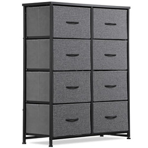 Segawe 8 Drawers Chest of Fabric Dresser Storage Tower Cabinet Organizer for Bedroom