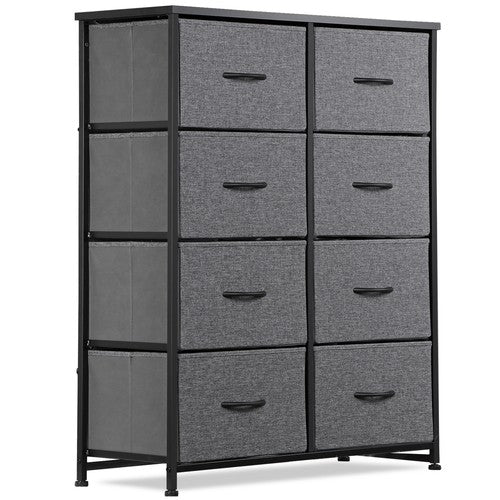 Segawe 8 Drawers Chest of Fabric Dresser Storage Tower Cabinet Organizer for Bedroom