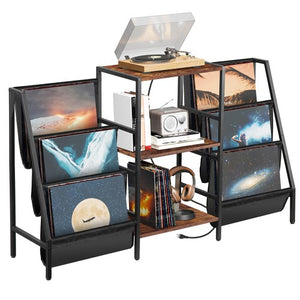 Segawe Vinyl Record Stand Stylish Record Player Holder & LP Storage Display Living Room