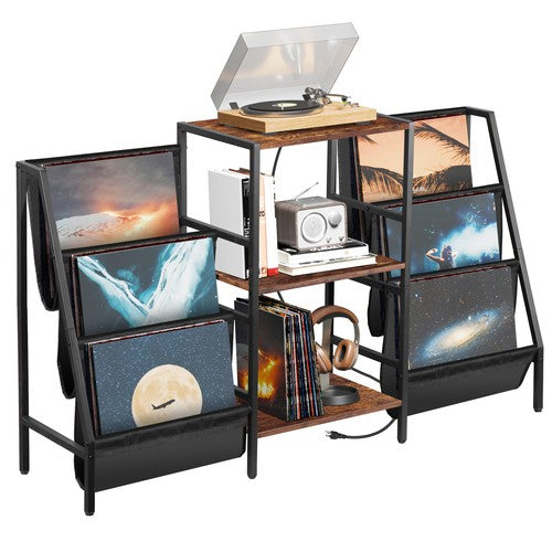Segawe Vinyl Record Stand Stylish Record Player Holder & LP Storage Display Living Room