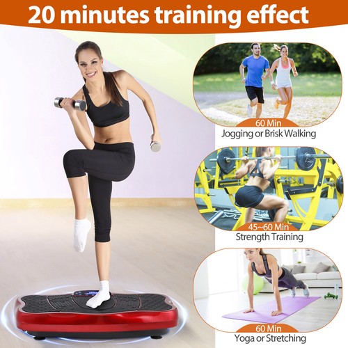 Segawe Vibration Plate Exercise Training Machine Full Body Shake Vibration Platform Red
