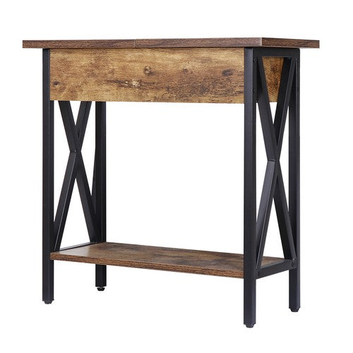 Segawe 24'' Side Table with USB Ports and Outlets X-Design Narrow Sofa Side Table Home
