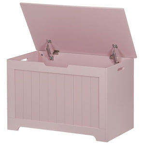 Segawe Wooden Toys Box Storage Chest Bench Organizer for Home Bedroom w/2 Safety Hinge