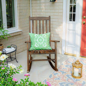 Segawe 2PCS Natural Patio Rocking Chair Poly Porch with Slat Backrest Smooth Armrests