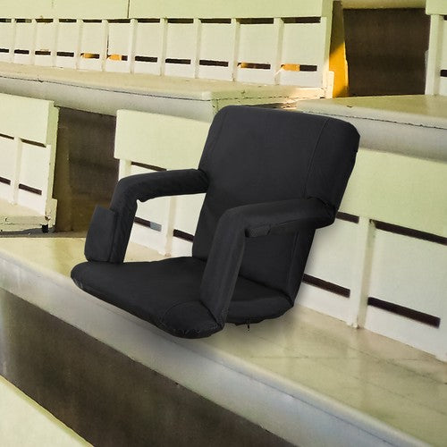 Segawe Wide Stadium Seats Chairs For Bleachers w/Back Cushion 5 Reclining Position