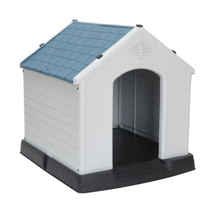 Segawe Dog House Indoor Outdoor Plastic Durable Dog House Insulated Puppy Shelter Blue