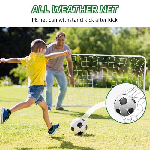 Segawe 6x4 FT Portable Youth Size Strong Steel Frame Soccer Goal Football Net Outdoor
