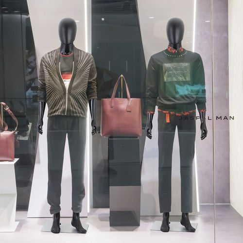 Segawe 73" Black Male Mannequin Full Body Maniquine Model Stand Adjustable Metal Base