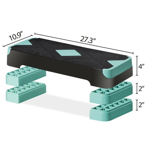 Segawe Adjustable Workout Aerobic Stepper Aerobic Exercise Step Platform for Home Gym