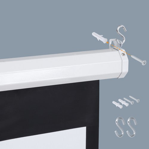 Segawe 80'' Portable Projector Screen 16:9 4K HD Projection Screen Pull Down for Home