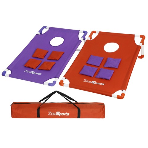 Segawe Collapsible Portable CornHole Toss Game Set With 8 Cornhole Bean Bags (3 x 2FT)