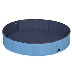 Segawe 63'' x 12'' Foldable Dog Pool Bathtub Collapsible Hard Plastic Pet Swimming Pool