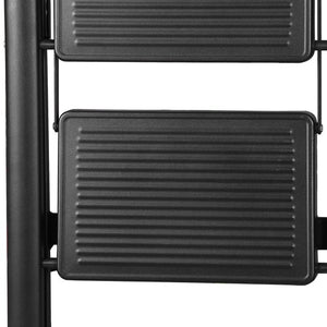 Segawe Step Ladder Folding 3 Step Stool w/Wide Anti-Slip Pedal 330lbs Lightweight Black