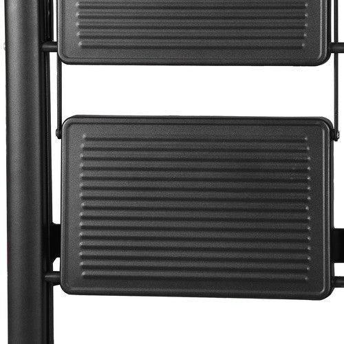 Segawe Step Ladder Folding 3 Step Stool w/Wide Anti-Slip Pedal 330lbs Lightweight Black