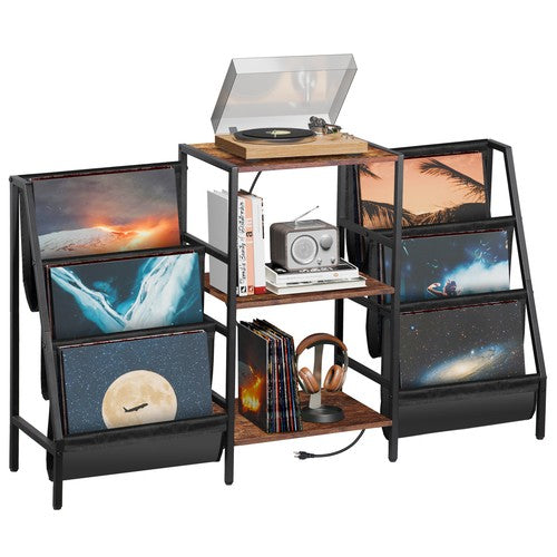 Segawe Vinyl Record Stand Stylish Record Player Holder & LP Storage Display Living Room
