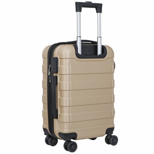 Segawe 21" Champagne Travel Carry-on Luggage Trolley Suitcase Hardside Spinner Suitcase