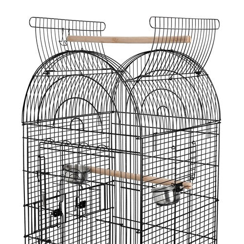 Segawe 64" Rolling Bird Cage w/Open Play Top for Small Parrot Cockatiel Parakeet Home