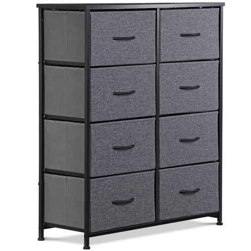 Segawe 8 Drawers Chest of Fabric Dresser Storage Tower Cabinet Organizer for Bedroom