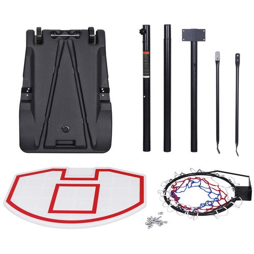 Segawe Basketball Hoop Outdoor Adjustable 5.5-7 Ft Portable Basketball Goals Stand Kids