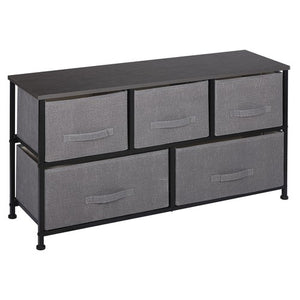 Segawe Drawer Dressers for Bedroom Closet Storage Organizer W/Metal Frame Graphite Grey