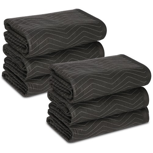 Segawe 6 Heavy Duty Moving Packing Blankets Ultra Thick Pro 72" x 80" Furniture Pads