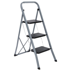 Segawe Folding 3 Step Ladder w/ Convenient Handgrip Portable Step Stool Anti-Slip Pedal