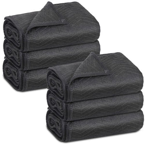 Segawe 6 Heavy Duty Moving Packing Blankets Ultra Thick Pro 72" x 80" Furniture Pads