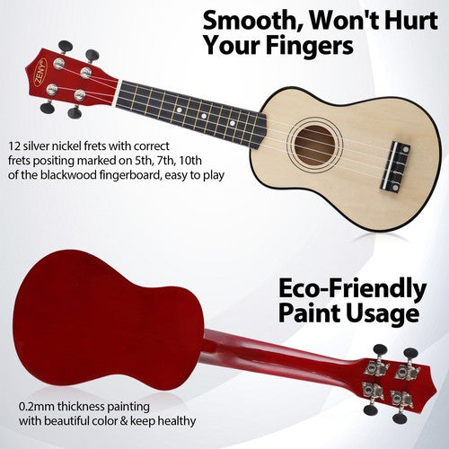 Segawe Ukulele for Beginners 21 Inch Hawaiian Wood Ukelele Kit for Kids Adult Student